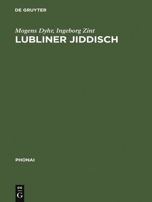 cover image of Lubliner Jiddisch